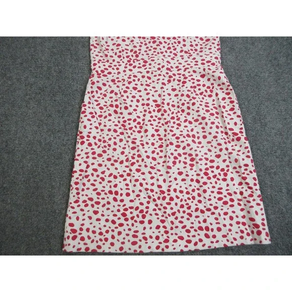 J McLaughlin Dress Womens 12 Multicolor Polka Dot Sleeveless Sheath Knee Length - Picture 13 of 14